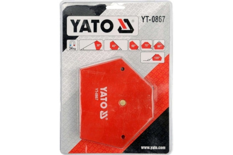 Купить Магнит струбцина заварки YATO 111*136*24 YT-0867 фото №2