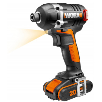 Купить Шуруповерт аккумуляторный WORX BL WX292 20V 2,0Ач кейс фото №2