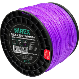 Купить Леска NIREX TWISTED 2,4*519 м (Витой квадрат)   NTS24519-83 фото №2